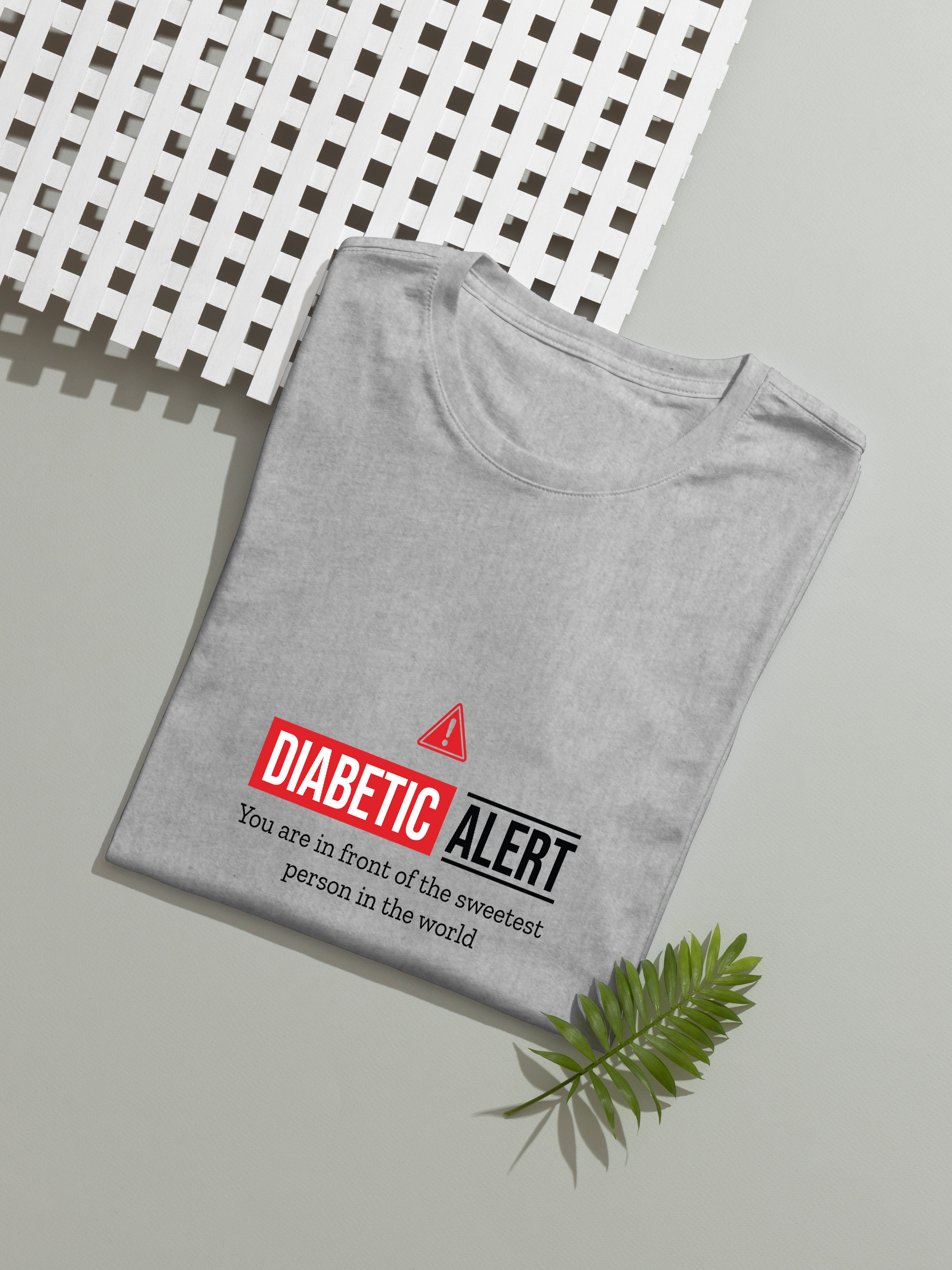 Diabetic Alert Funny Quote Graphic T-Shirt - Image 11