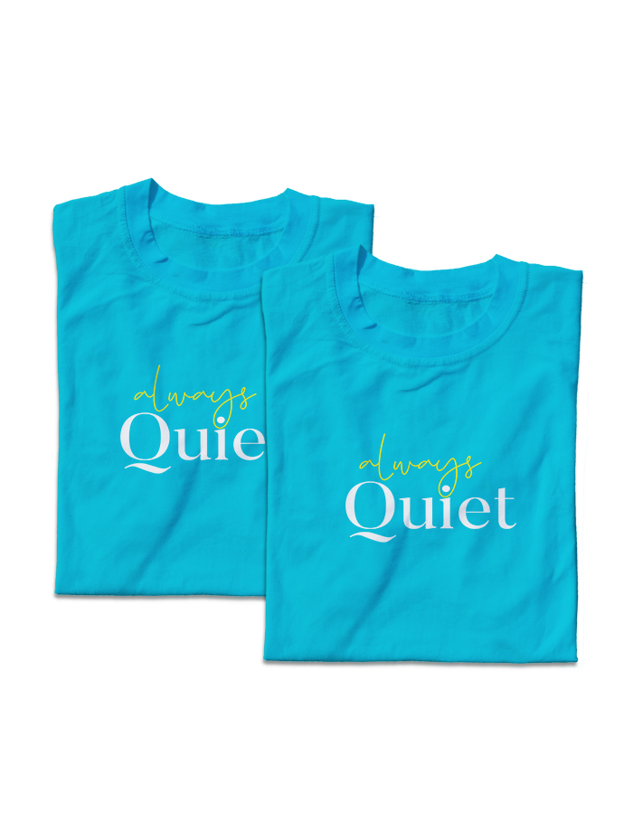 Always Talkative & Always Quiet Funny Couple T-Shirts - Image 6