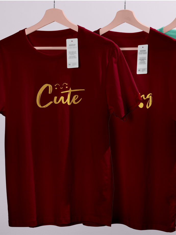 Cute & Dashing Matching Romantic Couple T-Shirts